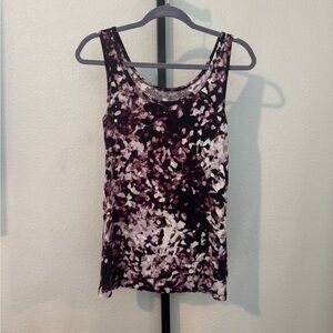 Mossimo Supply Co. Floral Tank Top - Black and White